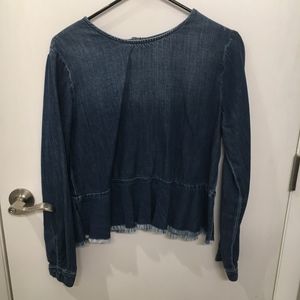 Cloth & stone long sleeve denim shirt